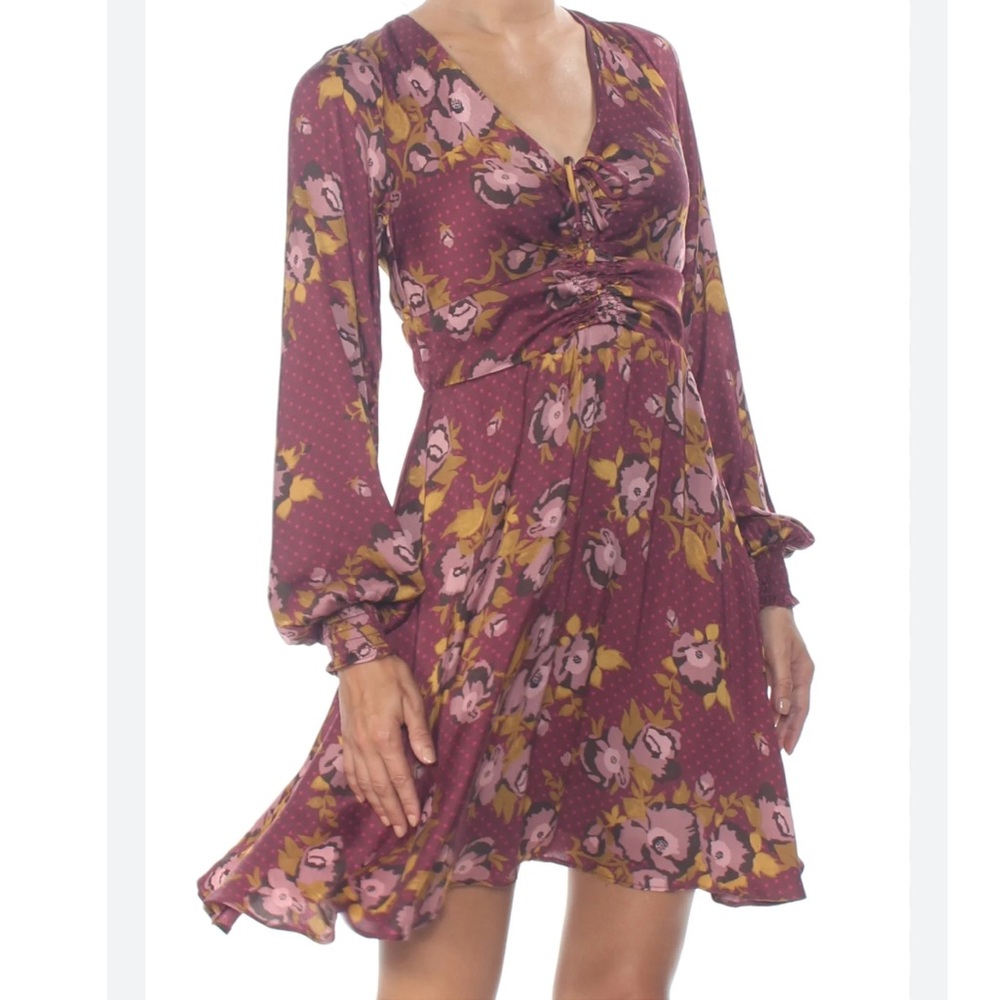 Free‎ People Womens Floral Fit & Flare Dress C22